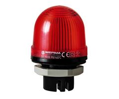816.100.55 Werma  LED Beacon 816  24vDC/AC iø37 1:RED Permanent IP65 iø37 Panel Mounting